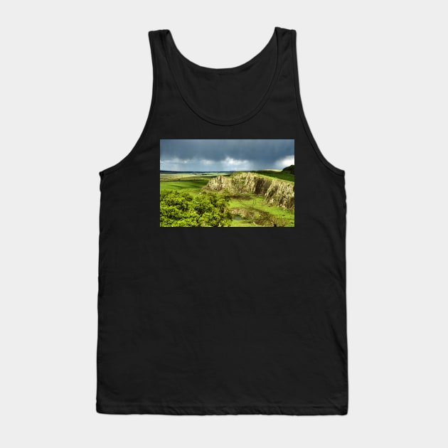 Along Hadrian's Wall Tank Top by Carole-Anne